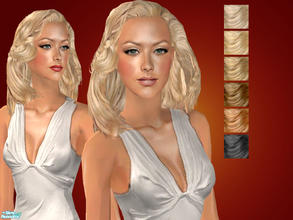 Sims 2 — Glow by ChazDesigns — A smooth and elegant hair with a feel of glow. Inspired by Christina Aguilera's look, hair