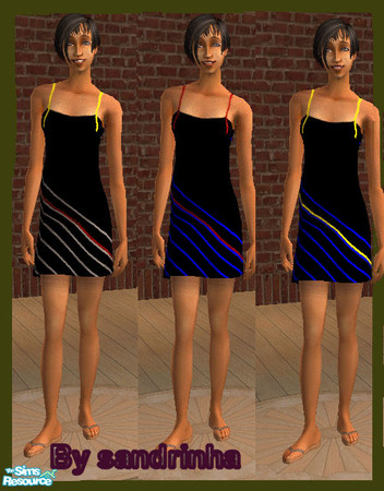 Sims 2 — SAcasualdress_07 by sandrinha — A set of light dresses your Sim can use to go shopping. No mesh needed.