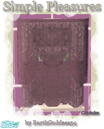 Sims 2 — Simple Pleasures Bath - Curtains by EarthGoddess54 — Made to match the Simple Pleasure Bathroom. Enjoy!