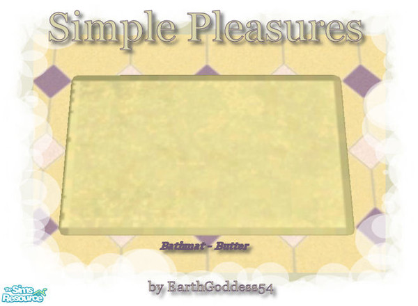 Sims 2 — Simple Pleasures Bath - Bathmat 2 by EarthGoddess54 — Made to match the Simple Pleasures Bathroom. Enjoy!