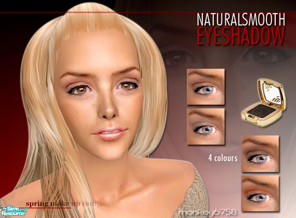 Sims 2 — NaturalSmooth Eyeshadow Set by monkey6758 — 4 COLOURES