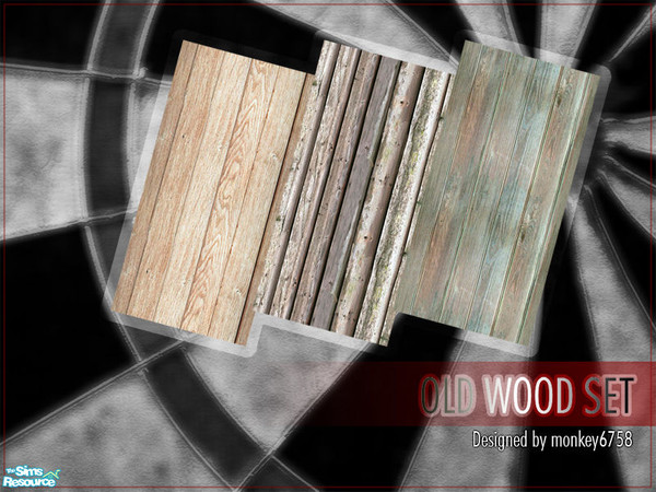 Sims 2 — Old Wood Set by monkey6758 — 