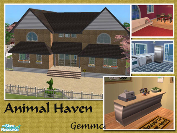 Sims 2 — Animal Haven by gemmc — A beautiful haven for lost and unwanted pets! Sorry that this house has taken so long to