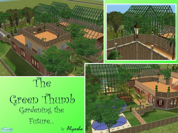 Sims 2 — The Green Thumb by Alyosha — Perfect for any gardener and fisherman, this house is good for a couple, with a