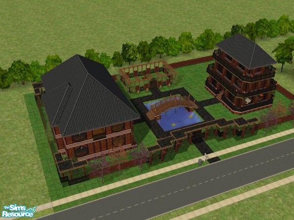 Sims 2 — Oriental Opulence by Magical Metamorphosis — An ornate home displaying the glory and beauty of China. Including