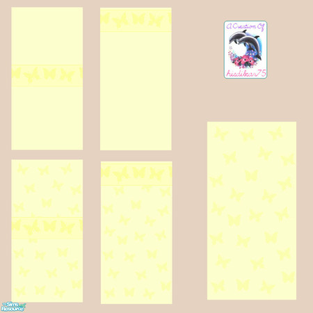 Sims 2 — Butterfly YELLOW HB75_FB_BL by hiedibear75 — Butterflies to liven up your rooms without draining your Sim\'s