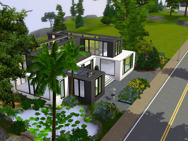 Sims 3 — Epsilon 5  by qqrklmn — Epsilon 5 is a nice and modern looking house. The building process and fly through of