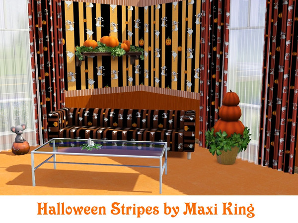 Sims 3 — Halloween Stripes by maxi king — 
