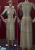 Sims 2 — Edwardian Linen Walking Suit by Hordriss — Early Twentieth Century style skirt, jacket, and lace blouse for