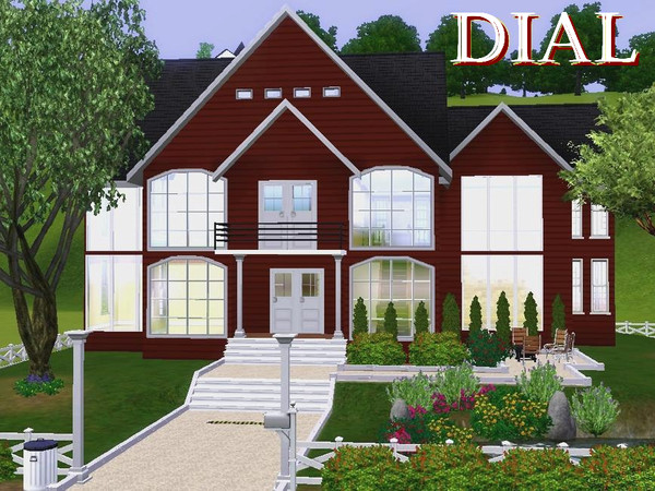 Sims 3 — Dial by lilliebou — Hi! This house is really big, you can easily have eight bedrooms in it. Here is house I