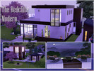 Sims 3 — The Redcliffe Modern  by ple_ — A fully furnished 1 bath, 2 bed modern house with a carport. Includes an open