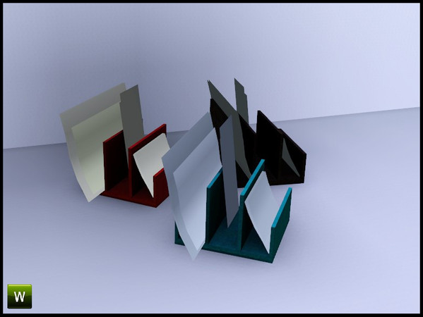Sims 3 — Edgewater Paper Tray by sim_man123 — Paper Tray from my Edgewater Office Set, Made by sim_man123 from TSR. TSRAA