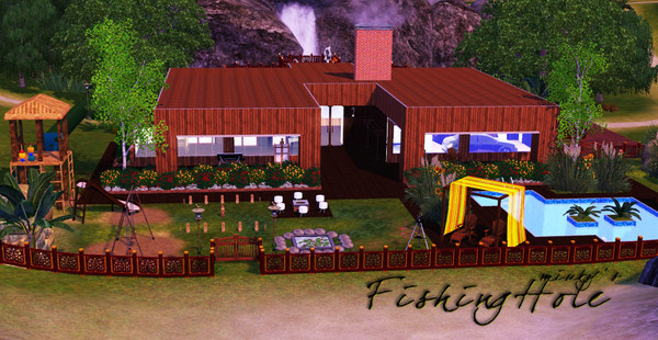 Sims 3 — FishingHole by miuky386 — special thanks to Rflong7 and her Broken Heart Island