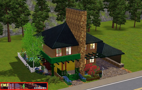 Sims 3 — EM3 - Hitoshi House by ErikMesa1179 — 3BR, 2 1/2 BA fully furnished home on a 20x20 lot. Living Rm with dining