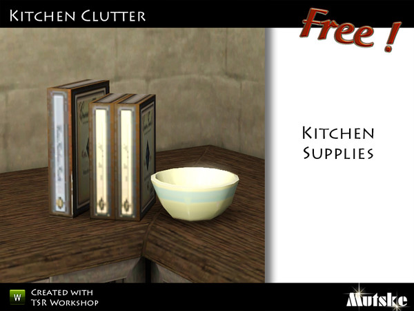 Sims 3 — Kitchen Supplies  by Mutske — Made by Mutske@TSR. TSRAA.