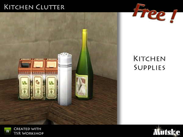 Sims 3 — Kitchen Supplies  by Mutske — Made by Mutske@TSR. TSRAA.