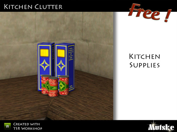Sims 3 — Kitchen Supplies  by Mutske — Made by Mutske@TSR. TSRAA.