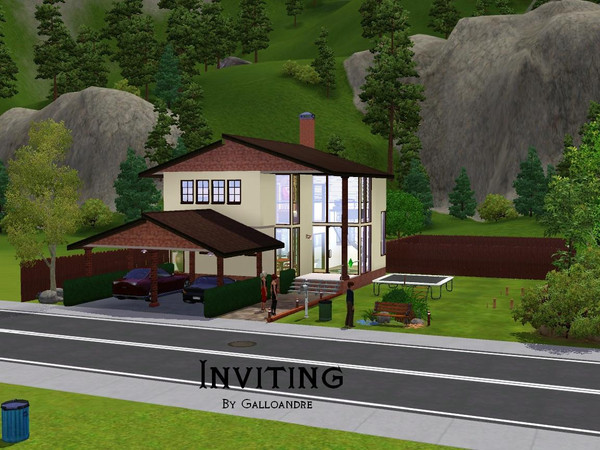 Sims 3 — Inviting by Galloandre — Classic suburbia lives on in this very comfortable, and yes, inviting home! Great for a
