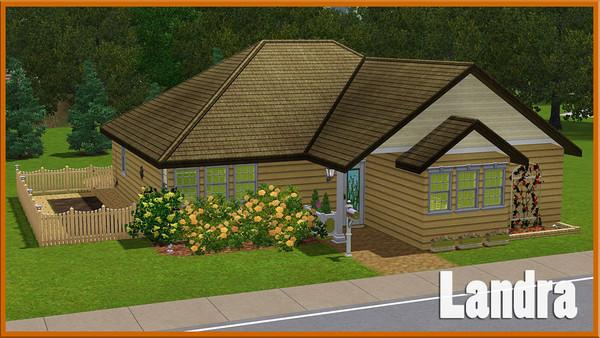 Sims 3 — Landra by macgirlffx — This is a small lot with a lot to offer. Perfect for a single sim or a small family,