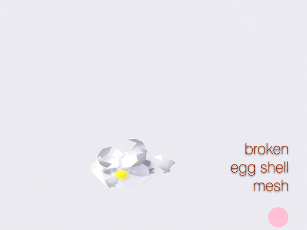 Sims 3 — Broken Egg Shell Mesh by DOT — Broken Egg Shell Mesh by DOT of The Sims Resource