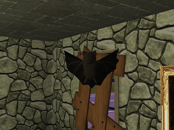 Sims 3 — Chauve Souris by lilliebou — Hi! This bat is only a decoration and can be found in Misc. Decor for 10 Simoleons.