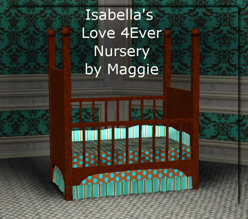 Sims 3 — maggiesnurserycrib_Isabella1 by RomanceSims — The Isabella Nursery Crib is modern, with clean lines, without