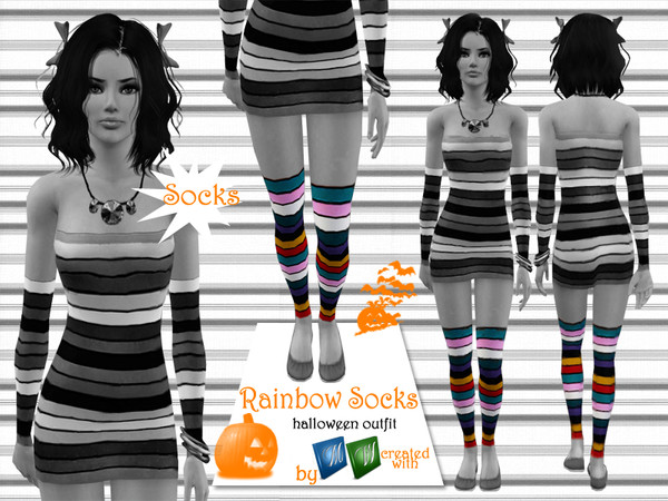 Sims 3 — Rainbow Socks by miraminkova — Rainbow Socks *Rainbow Socks *1 Recolor *NOT Recolorable *Launcher And CAS