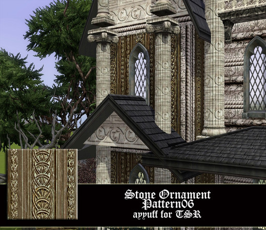 Sims 3 — Stone Ornament06 by ayyuff — 