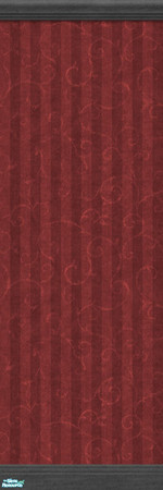 Sims 2 — 'Modern Classic' Striped Red Wallpaper by prin6je — Striped wallpaper to match the 'Modern Classic' set.
