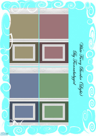 Sims 2 — White fancy border light by fionnababygirl — No cost walls for the cash strapped sim. by fionnababygil. Here is