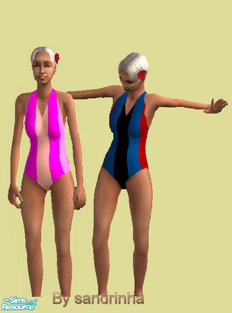 Sims 2 — SAswimming_old by sandrinha — Two colorful swimming suits to your lady.