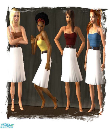 Sims 2 — Hot Summer #2 by Pinelle — Elegant dress, perfect for late night outdoor parties. You'll need mesh from Simchic