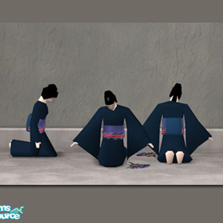 Sims 2 — TOT Doll 6 MESH by DOT — TOT Doll6 MESH. Matching \'Touch Of Teak\' in-game bed. Desk - Dining Table - Chair -