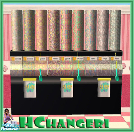 Sims 2 — Candy Display by HChangeri — This decorative candy display will make any candy store more appealing and