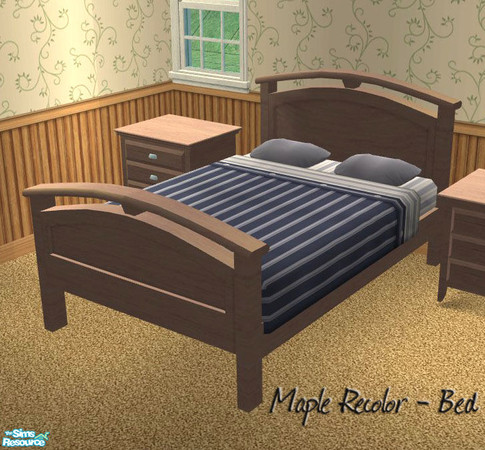 Sims 2 — The Loft - Maple - Bed by Benny Boy — 