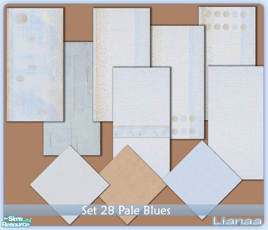 Sims 2 — Set 28 Pale Blues by Lianaa — Set 28 Pale Blues Walls and Floors