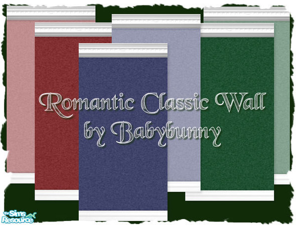 Sims 2 — Romantico Classic Wall by Babybunny — 