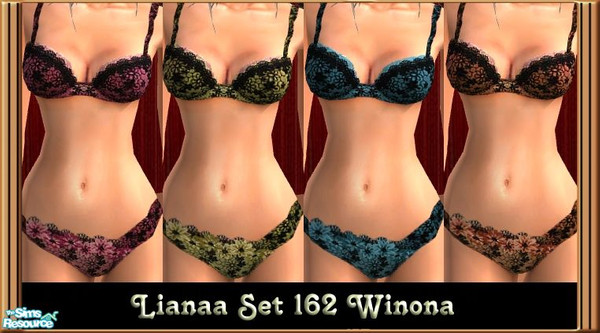 Sims 2 — Set 162 Winona by Lianaa — Set 162 Winona - undies for adult and young adult sims