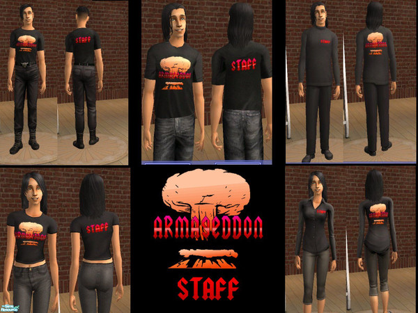 Sims 2 — Club Armageddon Uniforms by SIMple Minds — Every business has uniforms they want there help to wear, and Club