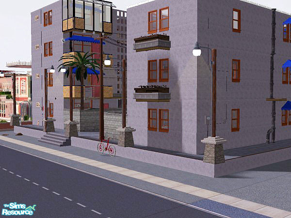 Sims 2 — chinese apartment by huabanzhu — this's kinda building be build in 1950' and most of them be removed in China