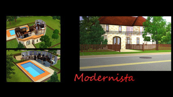 Sims 3 — Modernista by Sk8r2K10 — First Uploaded creation for The Sims 3! I have made loads of The Sims 2 Lots under the