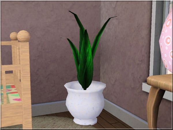 Sims 3 — Bedroom Plant by lilliebou — Hi! This plant has one part recolorable and can be put on a table.