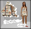 Sims 3 — Vintage Floral Dress by S_designs — Outfit for young adults and adults. No recolorable parts
