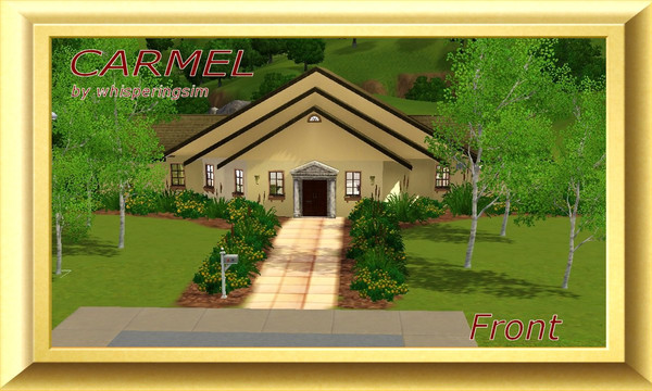 Sims 3 — CARMEL by whisperingsim — CARMEL is a quietly elegant residence with style and grace. It comes complete with