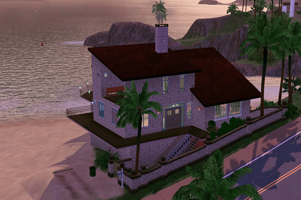 Sims 3 — Ocean Beach Front Drive by MilOGuy — Perfect for the single man or woman making their way up in the world. This