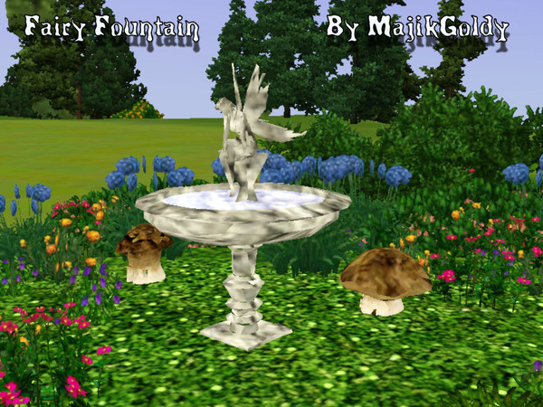 Sims 3 — MajikGoldys Fairy Fountain by MajikGoldy — MajikGoldys Fairy Fountain Come see us at Dragoncat's 3D Fantasies