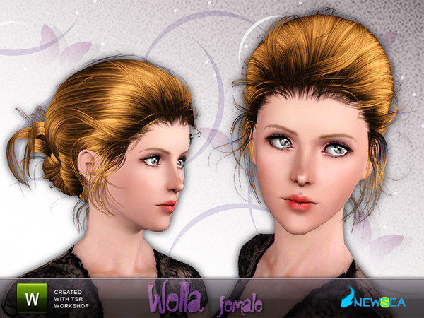 Sims 3 — Newsea Wella Female  Hairstyle by newsea — This hairstyle is for female. Works for teen, young adult, adult and