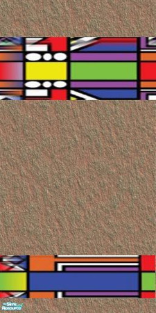 Sims 2 — African walls - Zuluartwall by Lulu265 — Walls from my new vacation lot \"Siyabonga Lodge\"