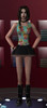 Sims 2 — Sugar skull dress by simzrulez — Not necessarily just for the goths or punks, anyone can wear it.