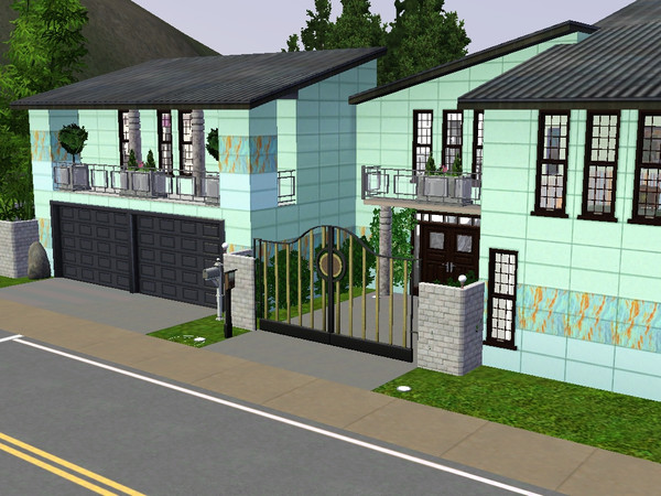 Sims 3 — Blue Mansion by Tagonna — Blue Mansion is home to the rich and famous. There is everything to the best parties